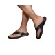 Chinelo Pegada Masculino em Couro Cravo 134103