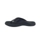 Chinelo Pegada Masculino em Couro Preto 133301