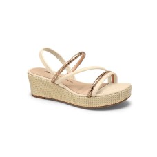 Sandália Dakota Anabela com Strass Y8321