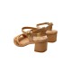 Sandalia Piccadilly Salto Bloco Baixo 566062